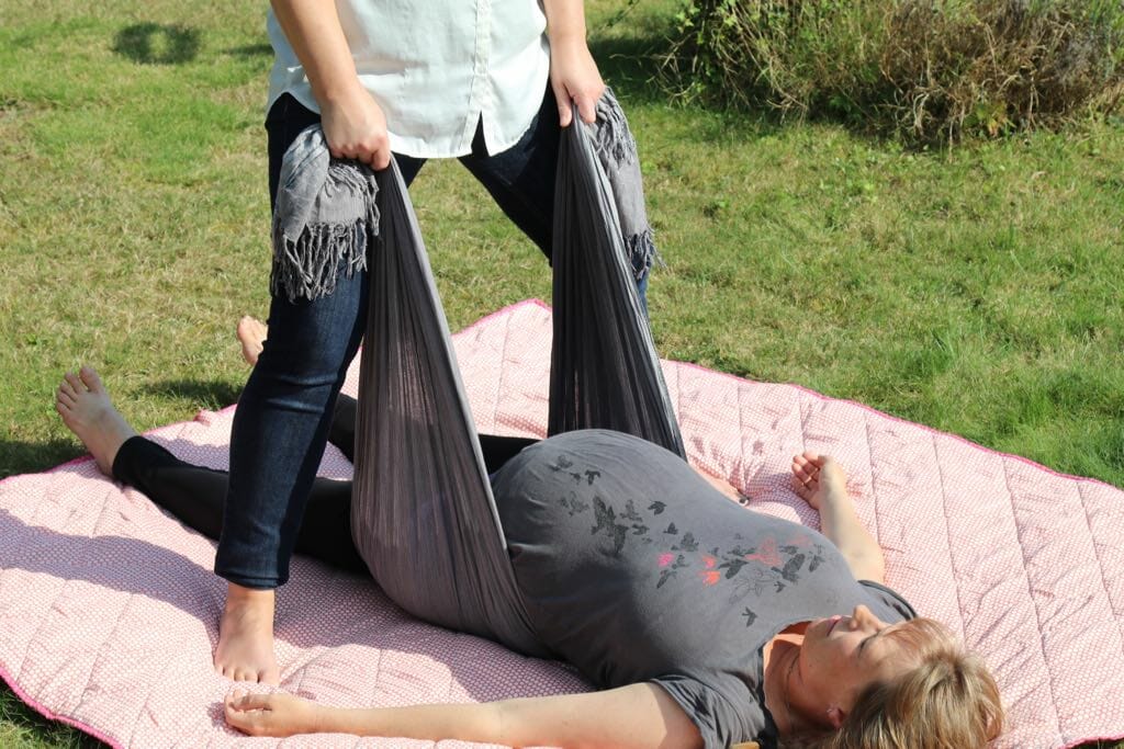 Rebozo øvelse 3 "ryste bækken" Rebozo øvelse #3